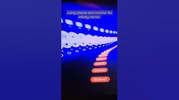 Using my phone and monitor to make an Infinity Mirror.
