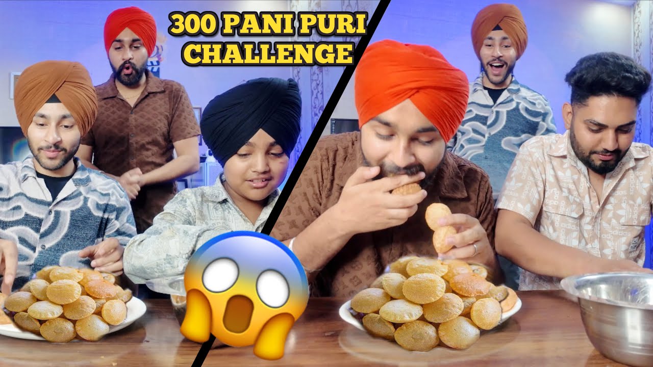 300 GOLGAPPE EATING CHALLENGE😱🔥| CHALLENGE WITH FRIENDS😂 - Prabh Buttar🔥​⁠@BEINGBRANDOFFICIAL