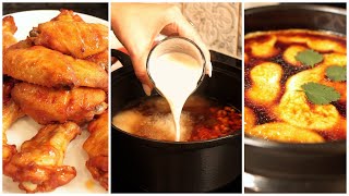 3 Chinese dishes: Malatang, Chicken Wings and Tofu with Eggs | Chinese Recipes | Mukbang