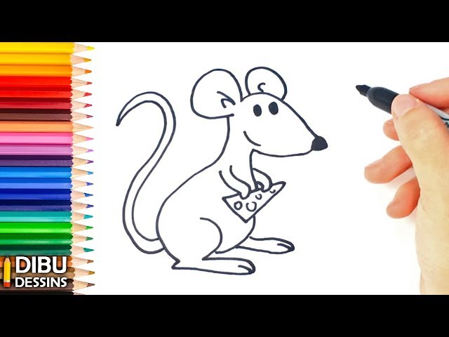 Tuto : J'apprend à dessiner une souris (facile) – Ideedactivite.com