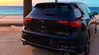 VW GOLF 8 GTI acceleration. POP and BANG sound 🔥