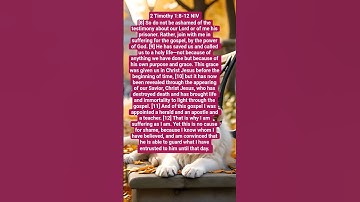 Thumbnail of (2 Timothy 1:8-12) #bibleverse #lawofattraction #biblepassage #motivation