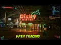 Slow Walk Through Night City | Path tracing | Cyberpunk 2077
