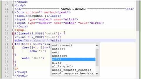 tutorial Php membuat program sederhana
