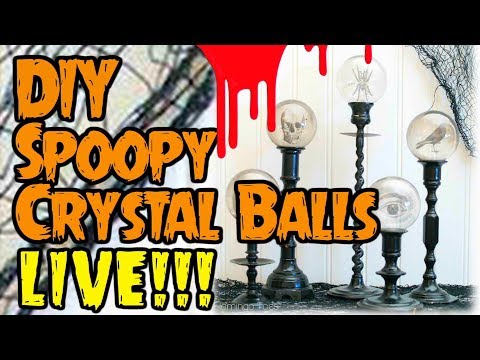 DIY Spoopy Crystal Balls - LIVE