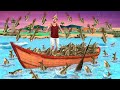 जादुई मछली पकड़ने की नाव Magical Fishing Boat Fisherman Comedy Video - Hindi Kahaniya Comedy Video