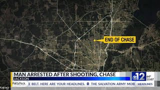 Man arrested after shooting, chase in Jackson