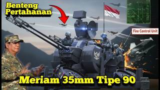 Gawat Pertahanan Udara Indonesia Nyaris Bobol Lihat Aksi Meriam 35Mm Tipe 90 Benteng Terakhir