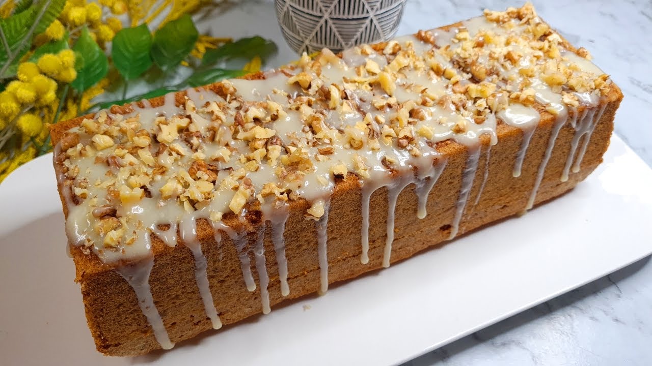 كيكة الجزر والجوز سوف تحتارون في سر لذته رائع ويستحق التجربة👌👌