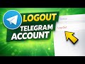 How to Logout Telegram Account (Step-by-Step)