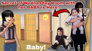 سر وينزداي وطفـ لها Secret of Wednesday Room with her Baby is hidden at Girl house in SAKURA SCHOOL