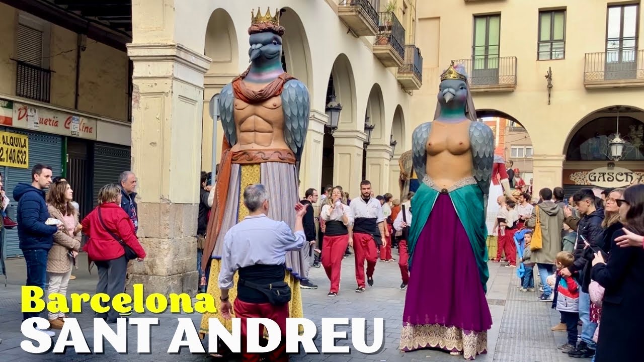 Cercavila Giants Parade | Festa Major de Sant Andreu 2024 in Barcelona | Cultural Celebration!