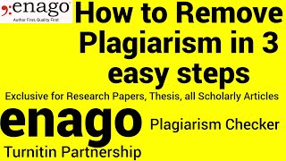 Enago Plagiarism Checker Powered by Turnitin | Check Plagiarism & Grammar in minutes in 3 easy steps
