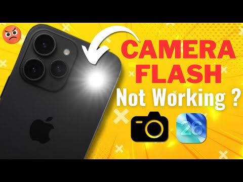 How To Fix Camera Flash Not Working On iPhone 📱| Fix Camera Not Working Problem On iPhone (iOS 26)