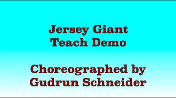 Jersey Giant - Line Dance (Teach Demo)