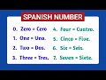 Numbers in Spanish | Números en español.