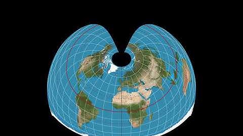 Albers-Lambert azimuthal round-trip homotopy