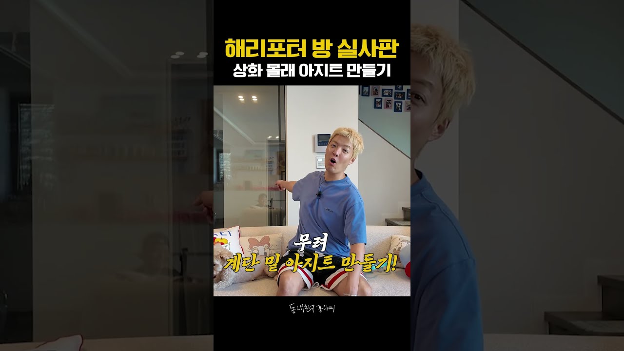 해리포터 방 실사판 만든 강나미😎