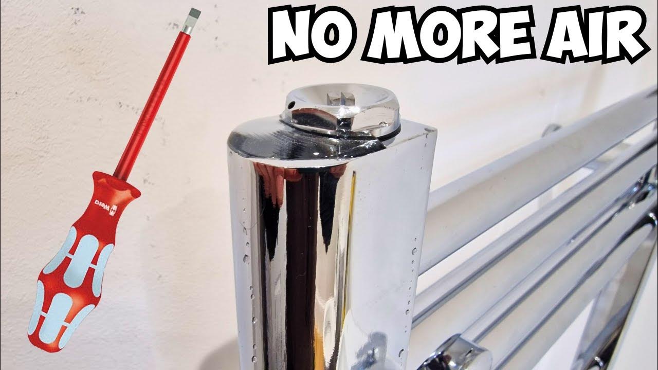 How to Bleed a Towel Radiator Easily Without a Key YouTube