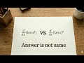 \tan x^2 vs (\tan x)^2 — Don't Make This Common Mistake! ❌#derivatives