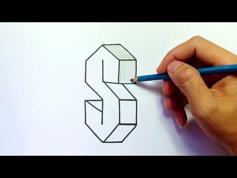 How to draw letter S in 3D from 6 Lines