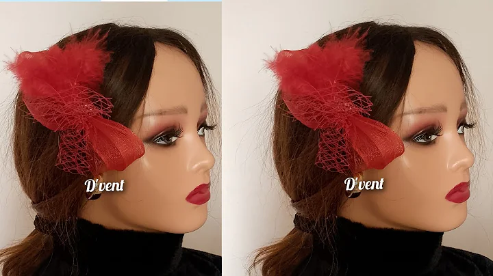 HOW TO MAKE THIS SPECTACULAR RED CRINOLINE FASCINATOR