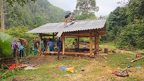 Bà cụ 70 tuổi sinh tồn trong rừng có nhà mới bên suối đẹp như mơ. Nguyễn Tất Thắng