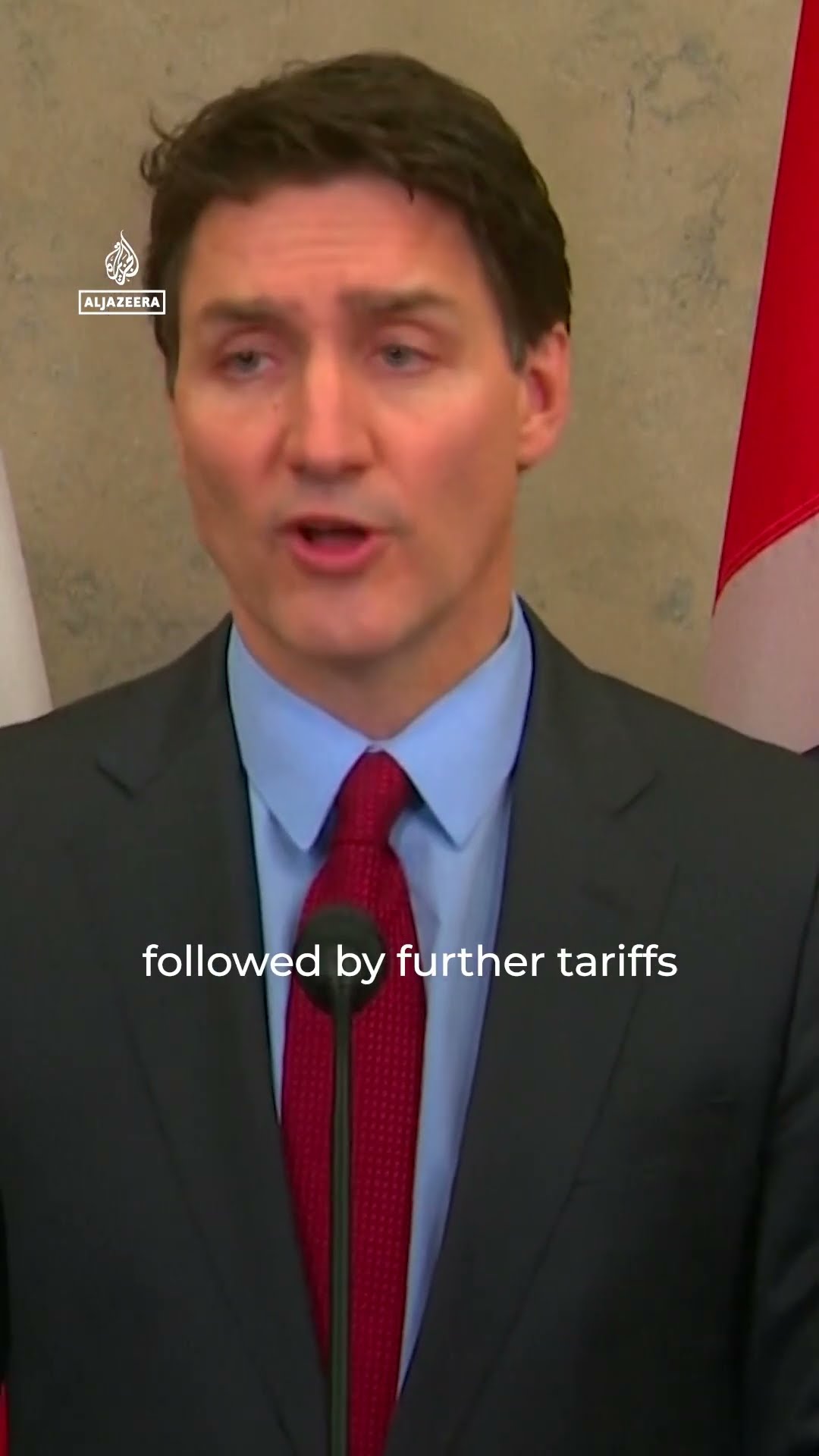 Trudeau says Canada will retaliate by imposing 25% tariffs on US imports
