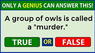 True or False Quiz | Only A Genius Can Score 100% #challenge 17 Profile