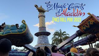 [4K] The Magic Carpets of Aladdin Walt Disney World Full POV 2023