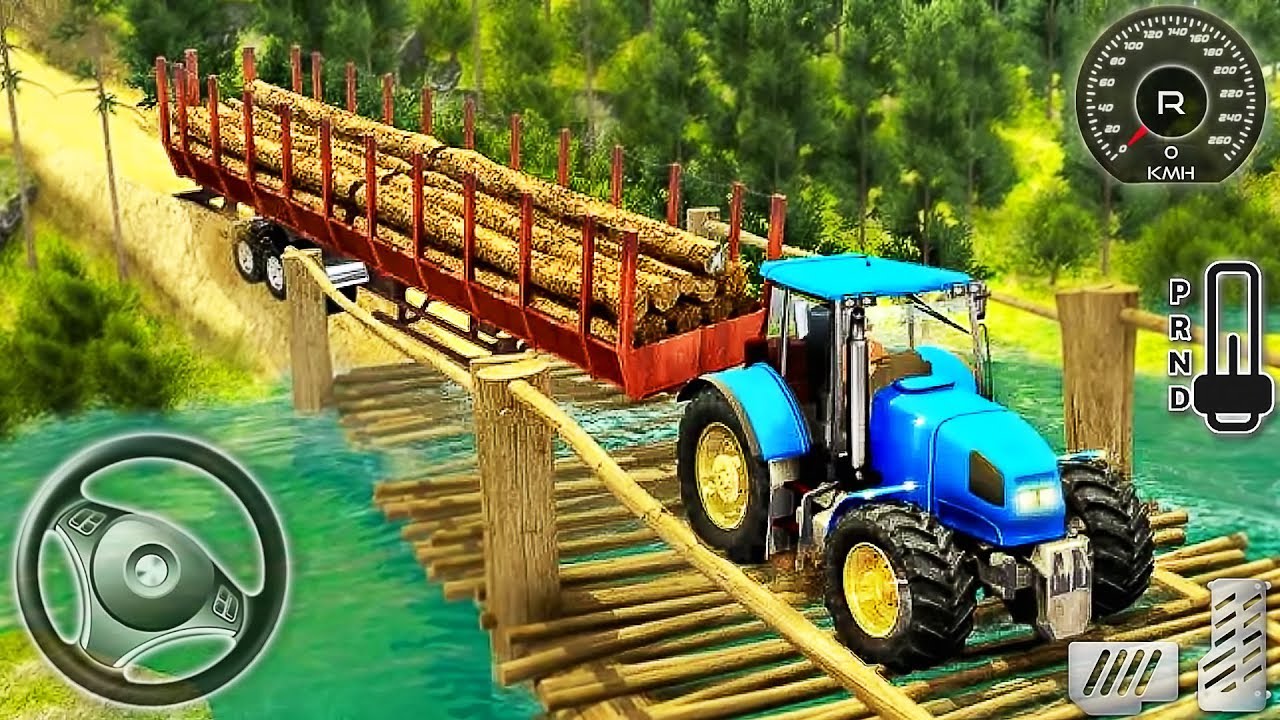 Heavy Tractor Trolley Cargo - Offroad Transport Farmer Simulator - Android GamePlay