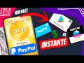 $15 DOLARES ¡GRATIS!! SUPER Aplicación QUE te PAGA $7 por CLICK en PayPal 🔥| GANAR DINERO !Real!