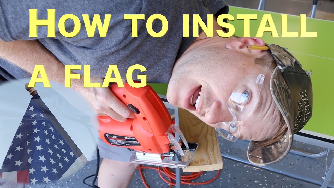 How To Install A Flag On The Outside Of Your House YouTube