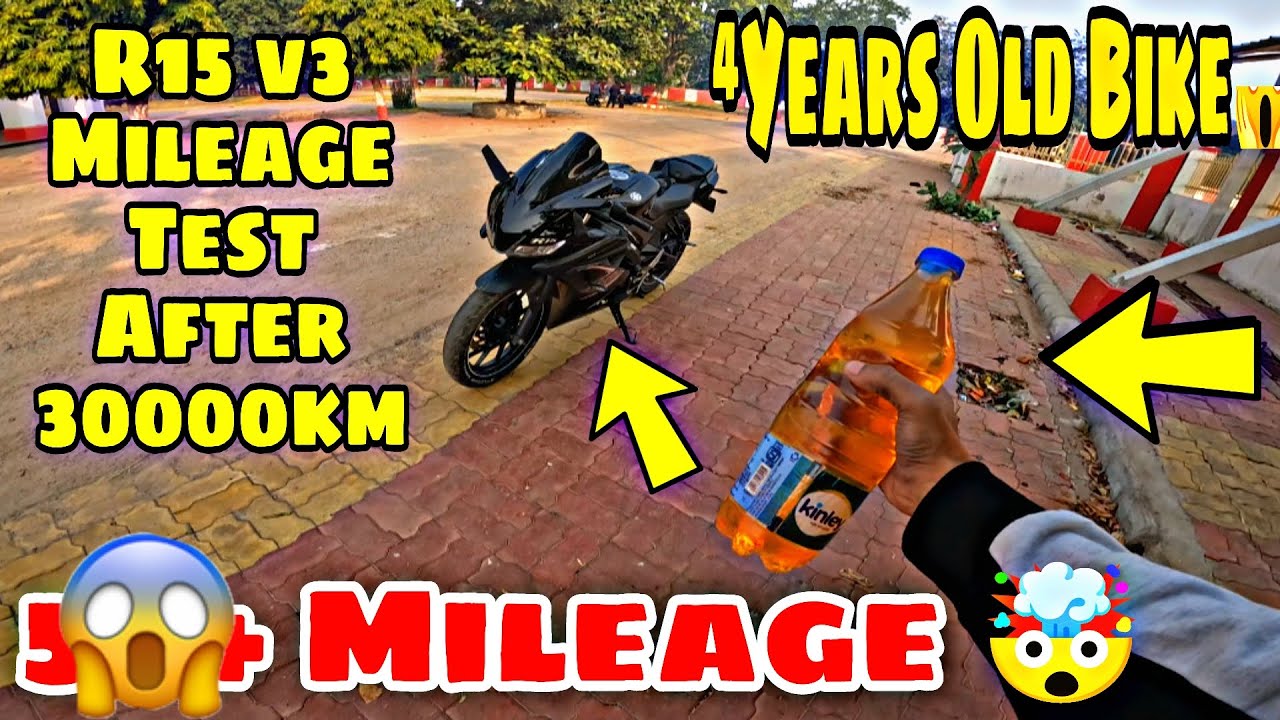Yamaha R15 v3 After 30000 km Mileage Test 😍 Unbelievable Mileage 🤯