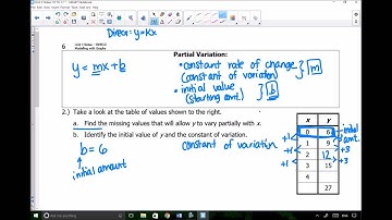 Video #3.2 - Partial Variation