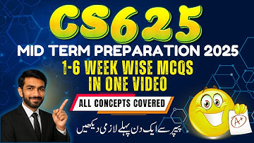 CS625 Exam Prep 2025 | Repeated Questions, MCQs & Core Concepts | Complete Mid Term Review