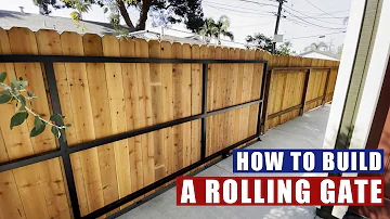 How to build a large metal frame rolling gate | JIMBO'S GARAGE