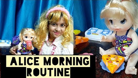 Baby Alive Morning Routine | Alice Part 1 | English | Play video| Day Routine | LearnwithPriyanshi