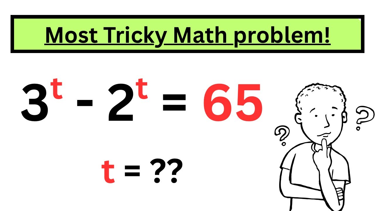 Most Tricky Exponential Math | A tricky maths olympiad algebra problem solution | Algebra problem