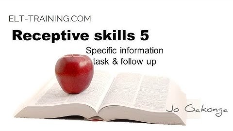 CELTA -Teaching receptive skills 5