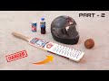 This is Really Shocking !! Helmet And Pepsi Can Vs Most Dangerous Cricket Bat