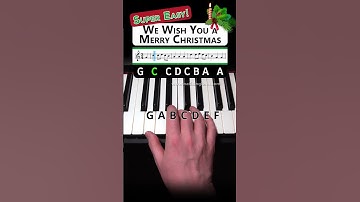 Thumbnail of We Wish You a Merry Christmas Easy Piano Tutorial! 🎄🎉🎹