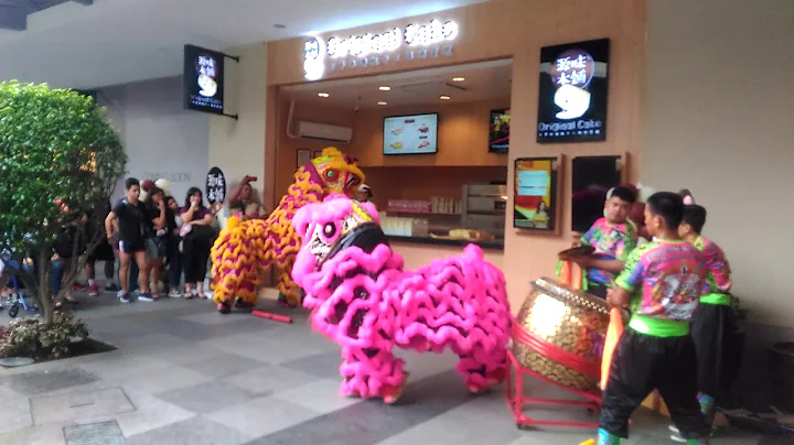 Lion Dance during Original Cake Philippines launch at Ayala Malls Circuit Makati