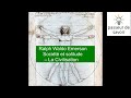 Socit et solitude  la civilisation livre audio ralph waldo emerson