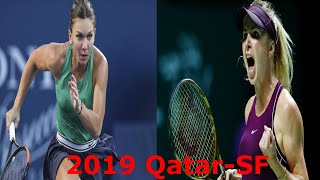 Simona Halep vs Elina Svitolina 2019 Qatar   Semi Final Highlights screenshot 5