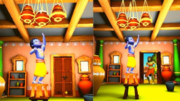 Little Krishna(छोटा कृष्णा) Jungle Run Best Mobile Games Play Hd Video