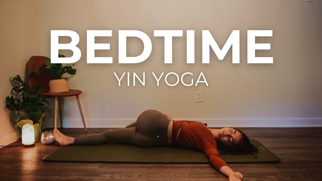 Relaxing bedtime yoga | 20 minute yin-inspired yoga flow for stress and ...