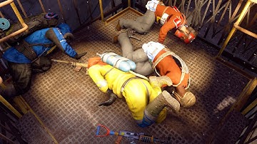 i threw a grenade in the elevator...