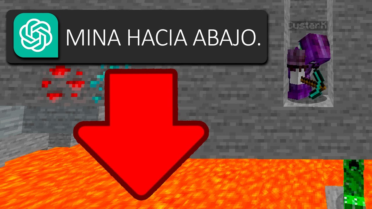 ¿Que pasaria si una IA controla MINECRAFT? 😨 (chatgpt)
