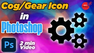 How to Design COG or Gear Shape Button in Adobe Photoshop CC || 2 Minutes Photoshop Tutorial screenshot 4
